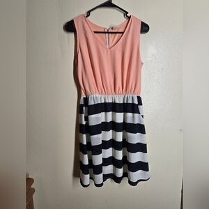 Pink Owl Pink Fit and Flare Mini Dress